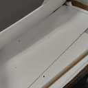 Vercraft Dorm Desk Hutch Wood Desktop Bookshelf 32.4x27.6x8'',White