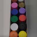 miikoul 12 Colors Jumbo Graffiti Markers, Large 15mm Felt Tip Permanent Acrylic Paint Pens Colored Markers for Rock Painting, Wood, Canvas, Glass, Plastic, Ceramics, Fabric and Outdoor Paintings