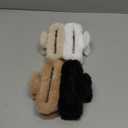 Ahoney 5 Inch Fuzzy Hair Claw Clip for Women Soft Fluffy Cute Hair Clips for Thick Hair, Strong Hold Non-slip Banana Jumbo Jaw Clips (Neutral)