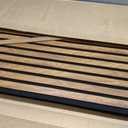 Art3d 47 x 23.6 Inch Acoustic Wood Slat Design Wall Panel, 4-Pack, Chestnut