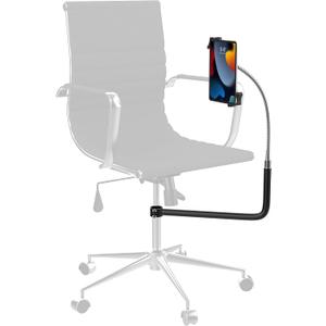 CTA Gooseneck Chair Clamp  Universal Clamp Stand for Desk Chairs w/ Clamp & Gooseneck for iPad 10th Gen 10.9" - iPad Mini - iPad Pro - Galaxy Tab S2 & Other 7-13Inch Tablets - Black (PAD-CHAIRPB)