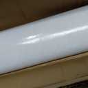 Relaxweex 36 Inch x 5 ft x 30 Mil Extra Large Adhesive Magnetic Sheet Roll Not Printable Adhesive Backing Cut and Customize Flexible Sheets Blank White Surface Magnetic Sign for Craft Photo Craft