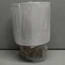 KUNJOULAM Rattan Table Lamp, Small Nightstand Lamp with Linen Fabric Lampshade, Desk Lamp Bedside Lamp for Living Room Home Office, Without Buld