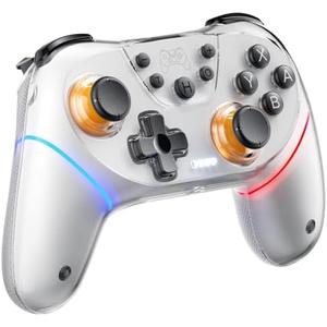 Honghao Game Controller Compatible for Switch/Switch 2/ Tesla 2025 New Model (White)