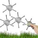 2Pcs Steel Wire Grass Trimmer Head-0.22 inch Hole, 6 Inches Steel Wire Weed Trimmer Head, String Trimmer Replacement Head for Electric Battery Powered Cordless String Trimmer