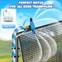 Universal Trampoline Sprinkler, Net Friendly Trampoline Accessories, 360 Rotating Water Sprinkler of Trampolines, Outdoor Backyard Water Park Fun Summer Toys for Kids
