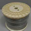 1/4" Stainless Steel Cable 150FT, 7x19 Strand Wire Rope Aircraft Cable with Clamps & Thimbles, 6400lbs Breaking Strength for Zipline Cable, String Light Hanging, Clotheslines and DIY Projects