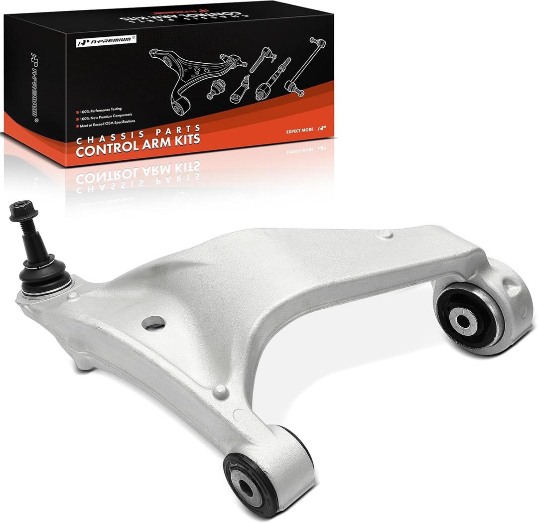 A-Premium Front Right Lower Control Arm, with Ball Joint & Bushing, Compatible with Cadillac CTS 2008-2015, RWD