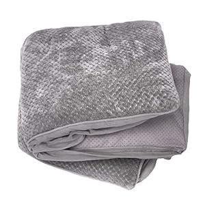 Furhaven Replacement Dog Bed Cover Minky Plush & Suede Pillow Top Mattress, Machine Washable - Titanium Gray, Jumbo (X-Large)