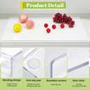 Wesiti Large Acrylic Cutting Board with Lip Non Slip 24"L X 14"W Clear Cutting Board Chopping Acrylic Countertop Protector Cover Shatter Resistant for Home Restaurant Kitchen Sink Stove