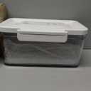 Bread Box with Vacuum Pump,Airtight Bread Box with Lid Time Recording, Vacuum Sealed Bread Storage Container, Portable Handle,Multiple Uses for Storging Fruits Cereal Bagel Toast Donut