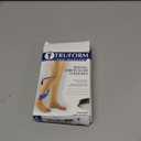 Truform 20-30 mmHg Compression Stockings for Men and Women, Thigh High Length, Dot-Top, Open Toe, Beige, Large (Large (1 Pair))