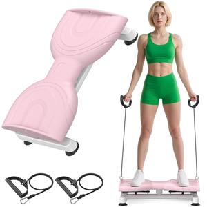 Waist Twist Machine, Twist Machine Exercise with 300 Lbs Weight Capacity, Ab Twist Board for Slim Waist and Core Ab Exercise,Noiseless Home Gym Equipment for Women Men Pink