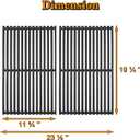 36 Inch Griddle Grates Replacement Parts for Blackstone 4 Burner 36 Griddle 1554 1825 2151 1863 1866 1868 2149 2177 2310 1899 36In Flat Top Griddle Grate Members Mark GR2298901-MM Cast Iron Grates