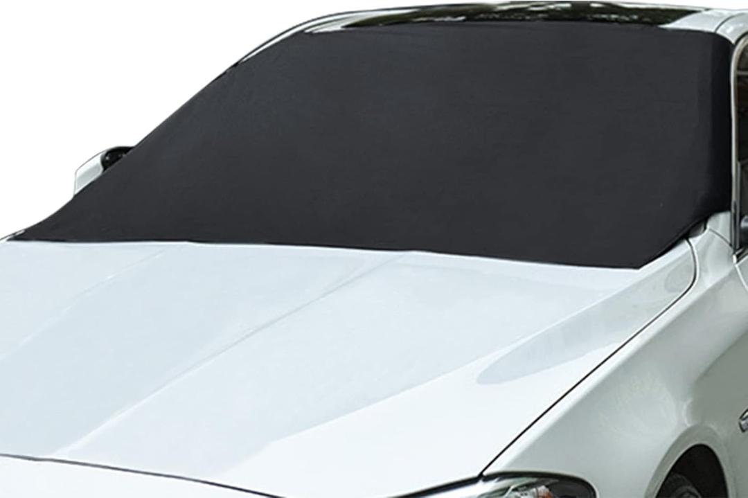 Simpeak Sun Protector for Car Windshield, (82 x 47 inches) Automotive Exterior Accessories Windshield Cover Snow Ice Hail Protector Car Cover Oxford Fabric Heat & Sag-Proof Windshield Frost Cover