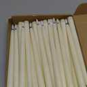 Reginary 36 Pieces Flameless Taper Candles Battery Operated Bulk 11" Plastic Lights LED Candlesticks Window Candles for Birthday Wedding Church Decor Party Supplies(Ivory)