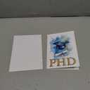 PhD Card, Doctorate Congratulations Card for Him or Her, Dr Achievement Congrats, Proud of You Grad, Academic Milestone Keepsake, Graduation Congratulations Card for Graduate, 5x7", Blank Inside (Blue)
