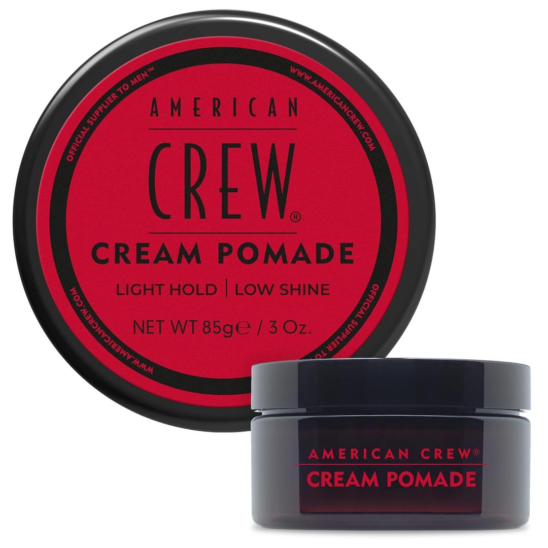 American Crew Men's Hair Cream Pomade, Like Styling Gel with Light Hold & Low Shine, 3 oz (3 Ounce (Pack of 1))