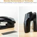 Bostitch Office Heavy Duty Stapler, 40 Sheet Capacity, No Jam, Half Strip, Fits into the Palm of Your Hand, For Classroom, Office or Desk, Black