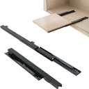 Undermount Drawer Slide Bottom Mount Pull Out Shelf Rail Hardware Flat
