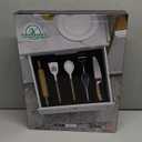 Kitchen Utensil Organizer Silverware Tray - Bamboo Flatware Organizer Expandable 5 Slots Multipurpose Silverware Organizer for Office Storage Garage Organization W13.7"-19.9" x L17.6" X H2.5" (Black)