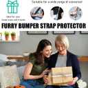 4 PCS Car Seat Belt Cover, Soft Auto Seatbelt Protector for a More Comfortable Driving, Warm Plush Seatbelt Shoulder Neck Pad Cushion Fit for All Cars, Car Accessories (Red)