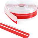 20Ft T-Shaped Door Draft Stopper, Silicone Weather Stripping Seal Tape for Doors and Windows - Clear, 2" Wide (50mm)