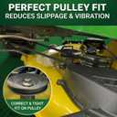 Lawn Mower 48" Deck Belt for John Deere GX21833 GX20571 48 Inch Deck V-Belt D140 D150 D160 L120 L130 LA130 LA140 LA145 LA155 LA165 X140, Replace gx21833 Covered Deck Belt
