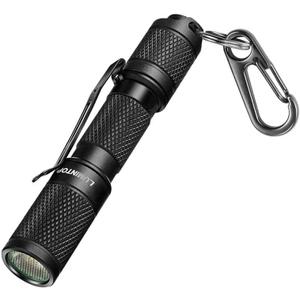 LUMINTOP Tool AAA Waterproof Flashlight, 130 Lumens, IPX-8, TIR Lens, 3 Output Modes, Memory Function, Battery Powered (Black)