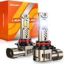 SEALIGHT 9005/HB3 LED Bulbs 2025 1:1 Real Design, 10X Super Bright L2S 9005 Bulbs, 6500K Cool White, 20 Year+ Extended Lifespan, 1:1 Halogen Size Wireless, 3 Min Plug and Play, Pack of 2