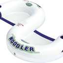 Sportsstuff Noodler 1 Inflatable Floating Lounge Chair with Cup Holder, Red & White
