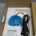 Candle Warmer Lamp Timer - Christmas Gifts for Women Mom, House Warming Gifts New Home Decor Modern Farmhouse Decor, Glass Candle Warmer Wax Melt with 2 Bulbs Blue