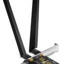 TP-Link WiFi 7 BE6500 PCIe WiFi Card Archer TBE400E | Tri-Band Network Card for Desktop PC | Bluetooth 5.4| High-Gain Antennas| MLO, WPA3| Supports AMD/Intel Motherboard | Not Compatible w/Windows 10
