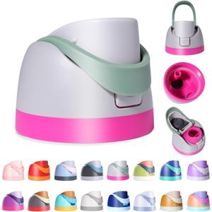 Replacement Lid for Owala Freesip, Compatible with Owala Cup 16oz 24oz 32oz 40oz, One Button Water Bottle Top Lid Replacement Accessory, Leakproof, BPA-Free (Sage Green)