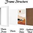 White 13x13 Picture Frame Set of 3, High Transparent Frame for 13 By 13 Square Photo Collage Canvas Poster Size Wall Mount and Tabletop Horizontally Vertically (White, 13 x 13 inches)