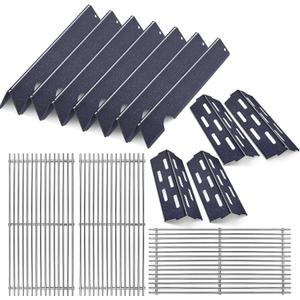Grill Grate and Flavorizer Bars Heat Deflector Grill Parts for Weber Genesis 2 GS4 Grates 66089 66097, Weber Genesis II E-410, E-435, S-435, SE-410,for Weber 66041, 66033, 66796 Parts