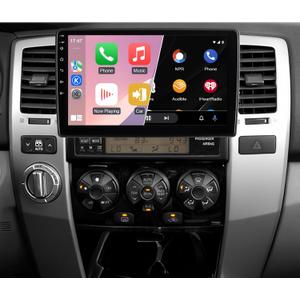 2G+64G Car Radio for Toyota 4Runner 2004-2008 Stereo for Tundra 2000-2006 CarPlay for Sequoia 2005-2008 Android Auto,10.1" Touch Screen for RAV4 Head Uint GPS WiFi FM RDS DSP HiFi SWC (Non. J-B-L)