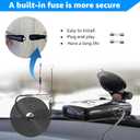 Radar Detector Hardwire Kit,Compatible with Escort Valentine One Uniden Beltronics Cobra,with RJ-11 Telephone Style Jack Direct Wire Wiring Kit Multiple Fuse Sizes Power Cord Cable