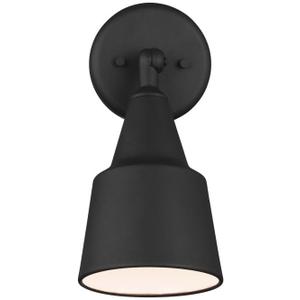 Generation Lighting 8560701-12 Outdoor Flood Light Adjustable Swivel Aluminum Flood Light, 1-Light 120 Watt, 12" H x 6" W, Black
