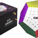 Diansheng Gigaminx Magnetic Speed Cube Stickerless 5x5 Dadecahedyon Cube Speed Cube