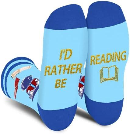 AGRIMONY I'd Rather Be Funny Socks- Novelty Cool Socks for Men Women Teen- Fathers Christmas Birthday Gifts Stocking Stuffers Pack of 2