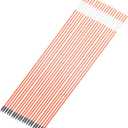 48" Inch Snow Stakes Driveway Markers Poles Snow Plow Stakes Fiberglass 5/16 Inch Diameter Orange with 9.8" Reflective Tape Replacement for Driveway Mark Snow Plow Parking Lots 20pcs