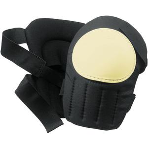 Custom LeathercraftV230 Stitched Plastic Cap Swivel Kneepads, Black/White