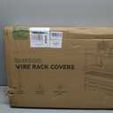 Bamboo Wire Shelf Covers, 28" W x 16" D, 5-Pack, Natural