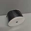 Ribbli Black Double Faced Satin Ribbon,1-1/2 x Continuous 25 Yards,Use for Bows Bouquet,Gift Wrapping,Wedding,Floral Arrangement