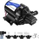 12V DC RV Fresh Water Pump for Home,4GPM 45PSI Self Priming Garden Hose Booster Sprinkler Pump for Bathroom Camp,Washdown Diaphgram with Pressure Switch for Boat Irrigation Yach