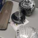 Ceiling Fans with Lights- 46" Low Profile Indoor Ceiling Fan with Light and Remote/APP Control, Flush Mount, LED Dimmable DC Reversible Modern Ceiling Fan for BedroomBlack