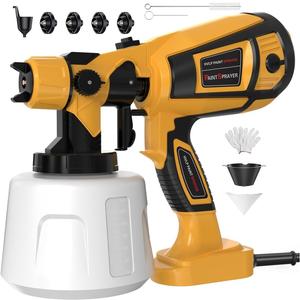 Paint Sprayer Tool 1000W High Power Electric Spray Paint Gun Easy to Clean for Furniture Cabinets House Painting Gold