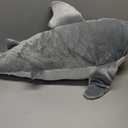 Wild Republic Cuddlekins Jumbo Great White Shark Stuffed Animal - 30"
