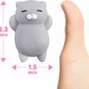 Nutty Toys Squishy Cat Set - 2" Soft Silicone Kawaii Kitties, Top Stress Relief Toy 2026, Unique Kids & Adults Egg Filler Gift Idea, Best Teenage Girl, Teen Boy & Tween Easter Basket Stuffers Present
